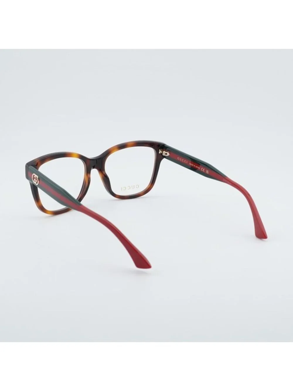 Gucci GG0038ONN 002 Eyeglasses Havana 54mm Square Frame